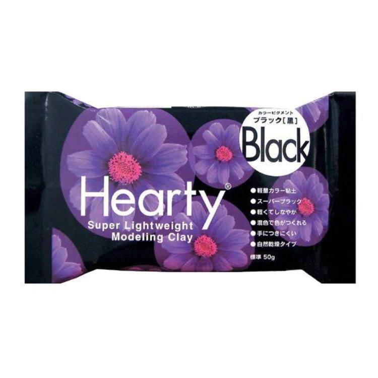 hearty svart modelleringsleire