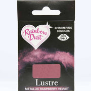 edible lustre metallisk rapsberry velvet