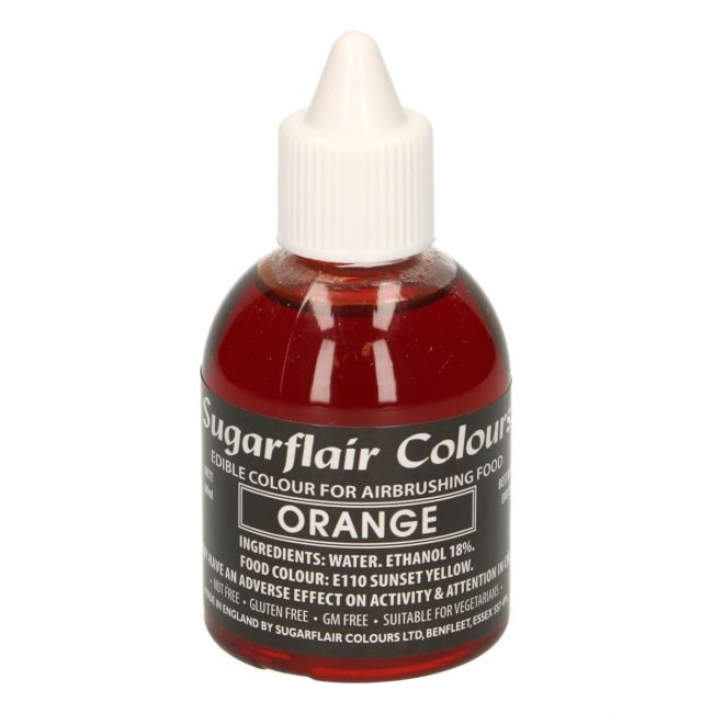 Sugarflair Airbrushfarge -Oransje- 60ml