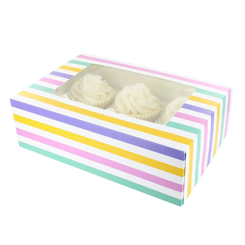 Eske til muffins -Fargede Striper- – produktvisning