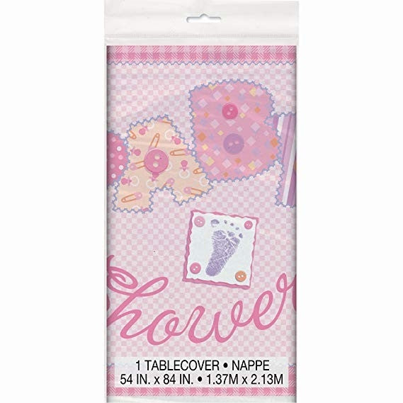 Baby Stitching Rosa babyshower duk, 137x214cm