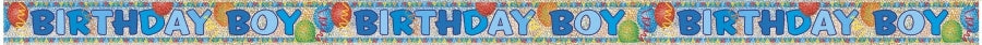Banner birthday boy, glitrende
