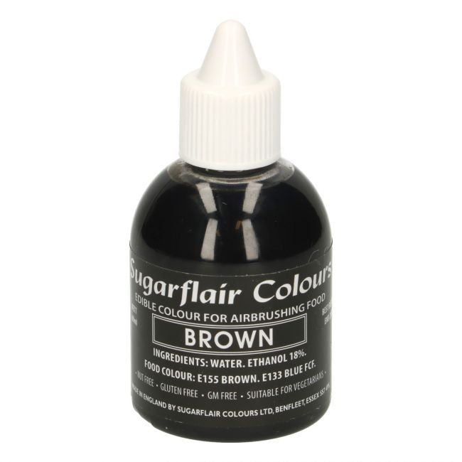 Sugarflair Airbrushfarge -Brun- 60ml
