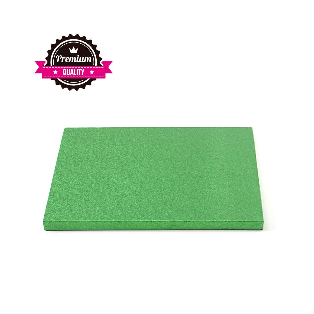 Kake Drum Kvadrat Grønn 25cm