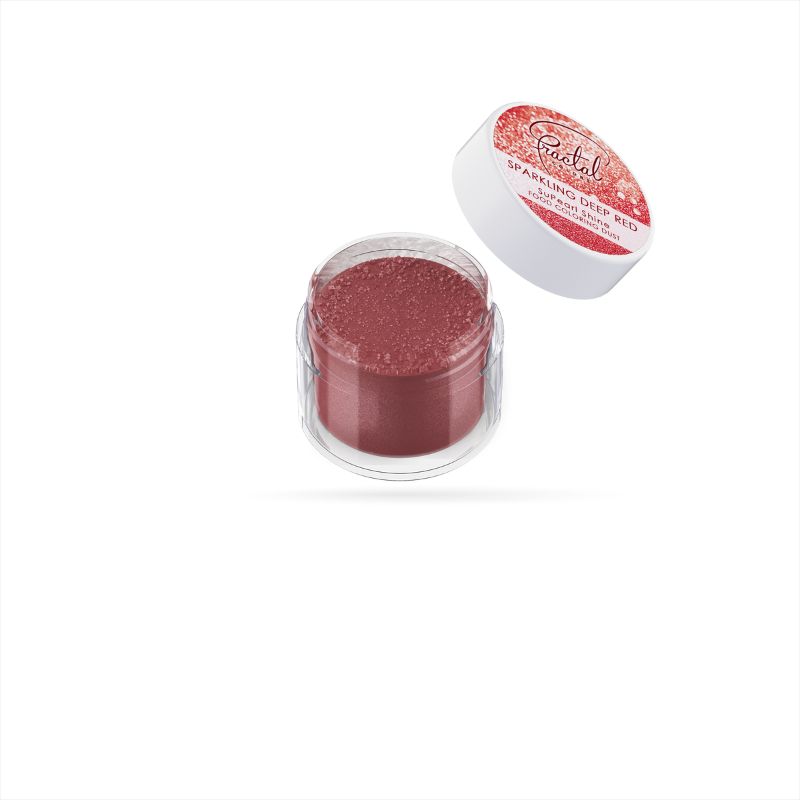 Spiselig Glitter/Shimmer -Sparkling deep red- 3,5g
