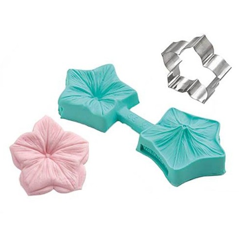 Utstikker med 2-sidet silikonpreger Mini blomst