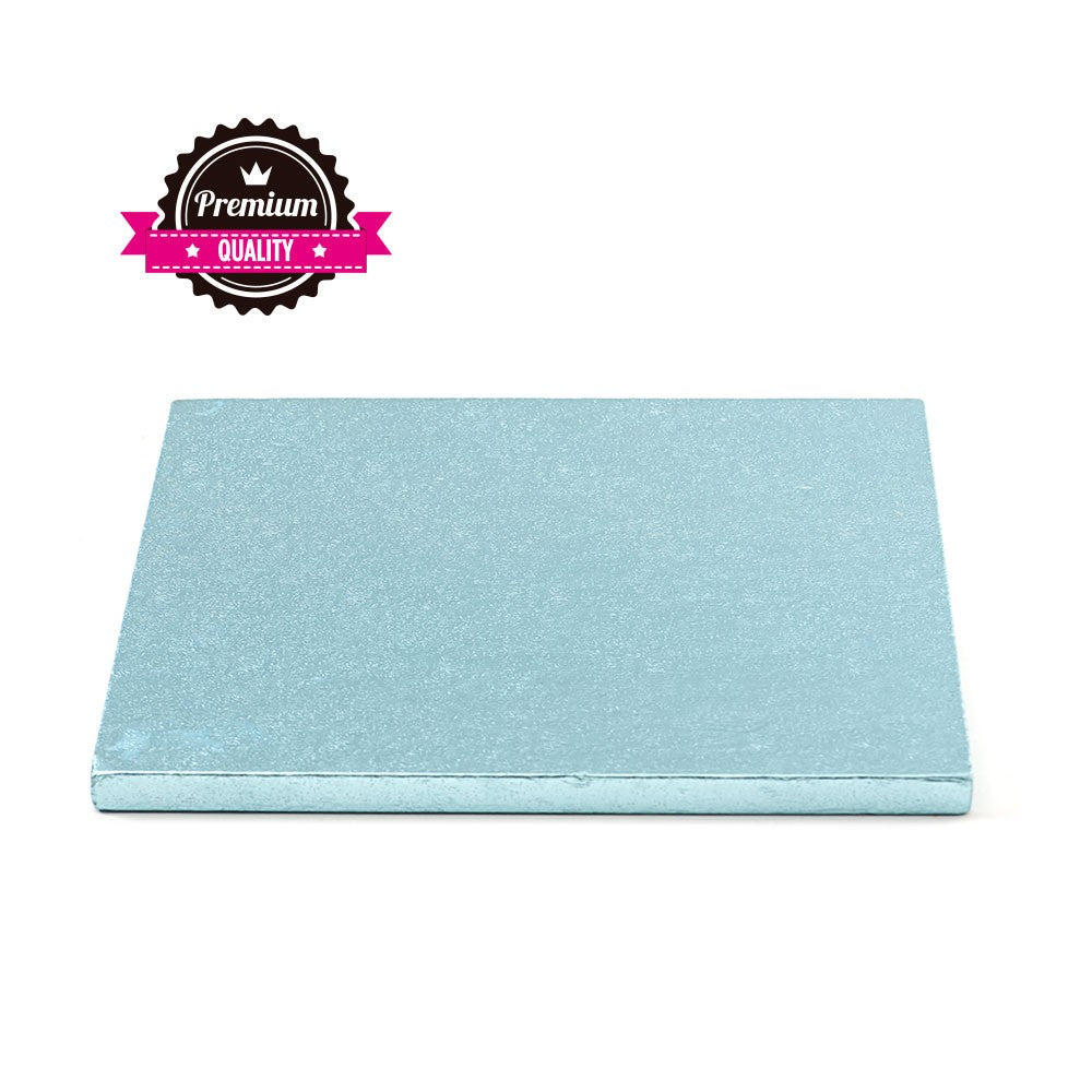 Kake Drum Kvadrat Lys blå 35cm