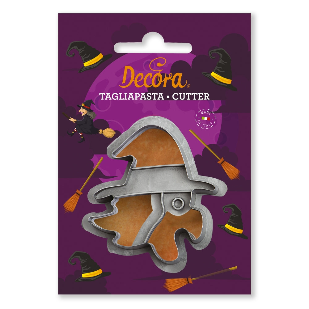 Decora utstikker i plast, Heks, 7cm