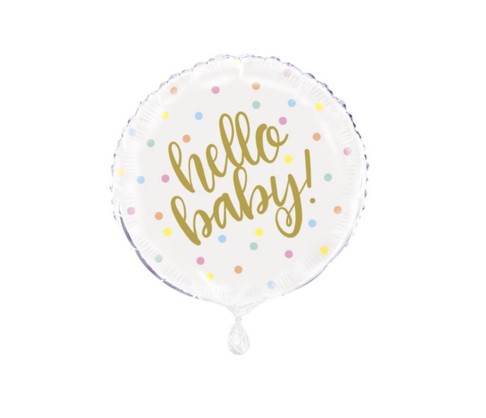 folieballong hello baby