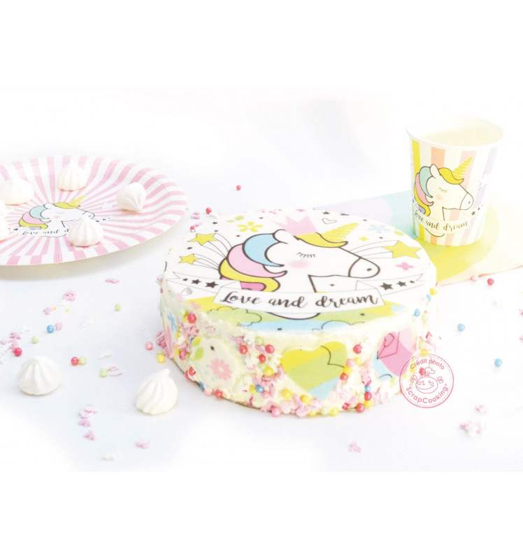 fondantlokk med enhjørning