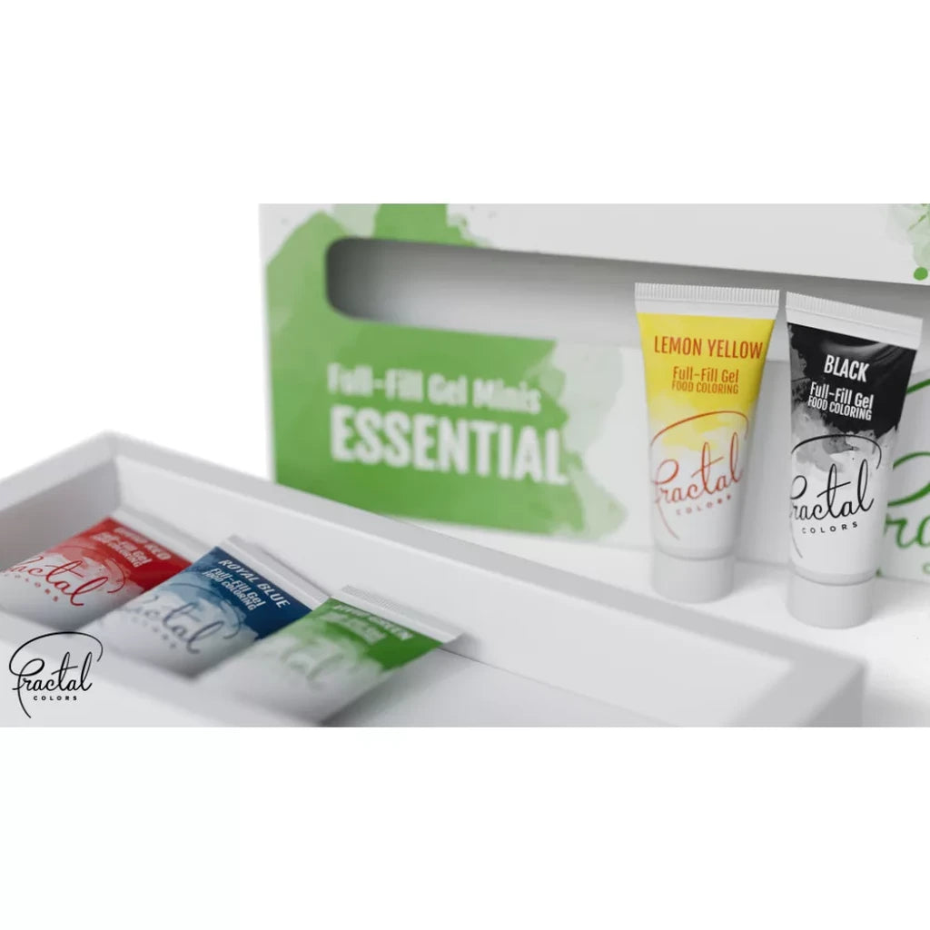 Detaljbilde av tubene i Fractal Essential gelfargesett