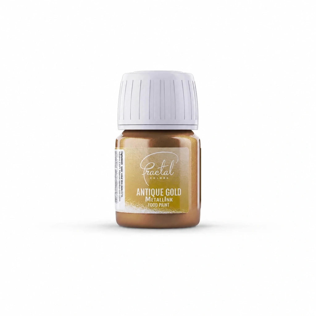 Fractal MetallInk Antique Gold spiselig maling, 30 g