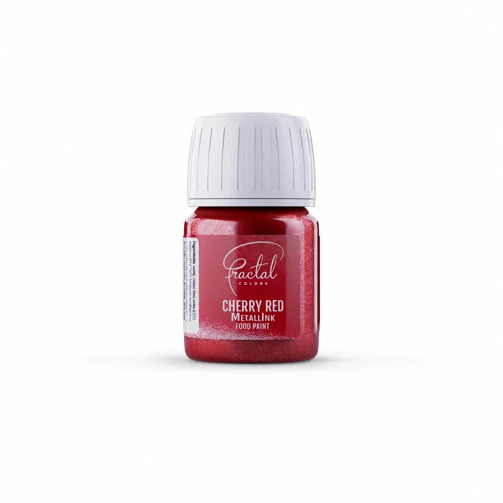 Fractal MetallInk Cherry Red spiselig maling, 30 g