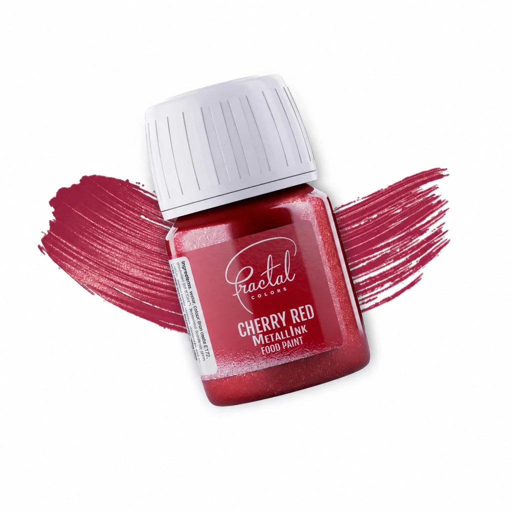 Fractal MetallInk Cherry Red med fargeprøve