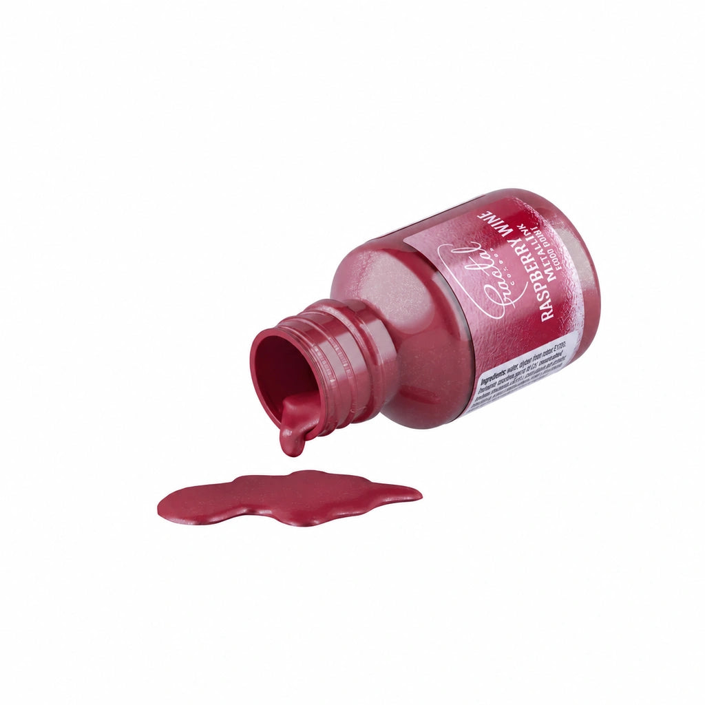 Fractal MetallInk Raspberry Wine med maling helt ut av flasken
