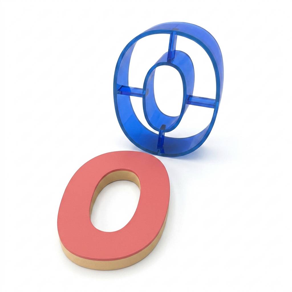 Pepperkakeform bokstav O