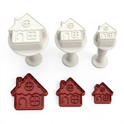 Utstikkere med stempel - Pepperkakehus pk/3