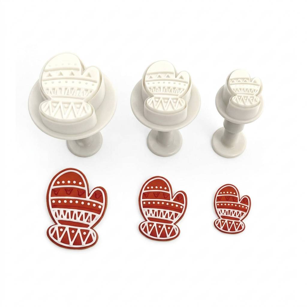 Utstikkere med stempel - Votter pk/3