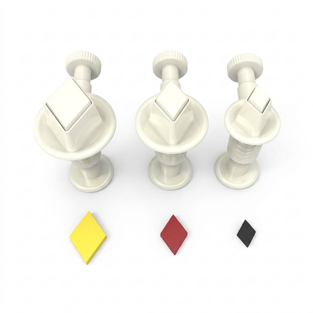 Miniutstikkere med stempel - Diamant pk/3