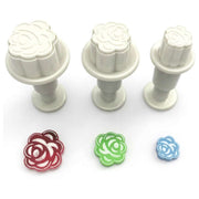 Miniutstikkere med stempel - Rose pk/3