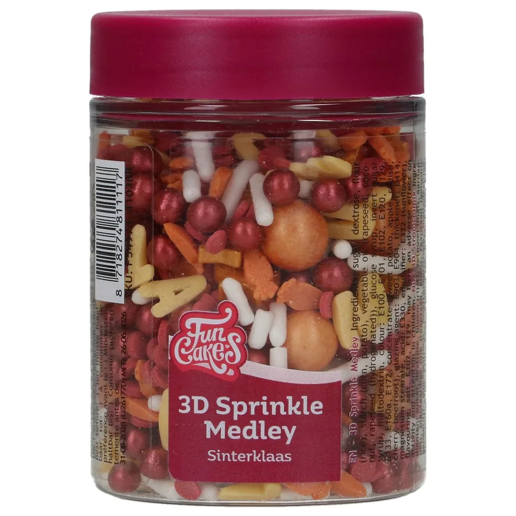 FunCakes 3D-strøsselmiks Sankt Nikolas 70g