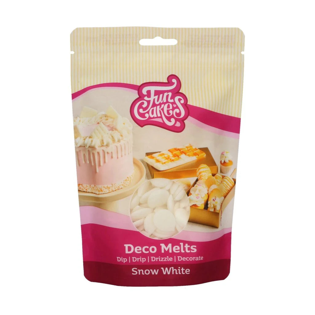 FunCakes Deco Melts Snow White, snøhvit 250g – produktpakning