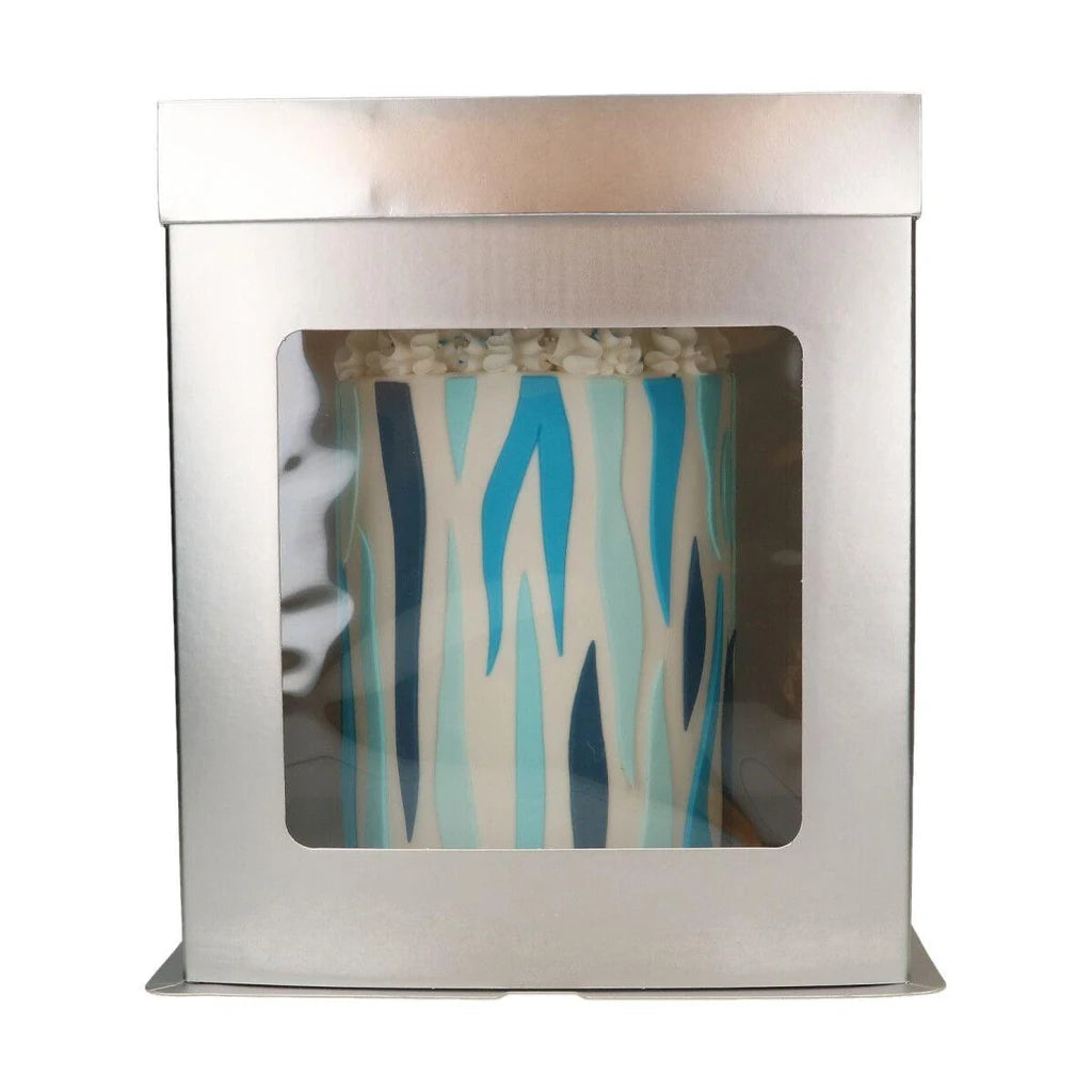 FunCakes Høy Kakeeske -Sølv- 26x26x29,4cm – produktbilde