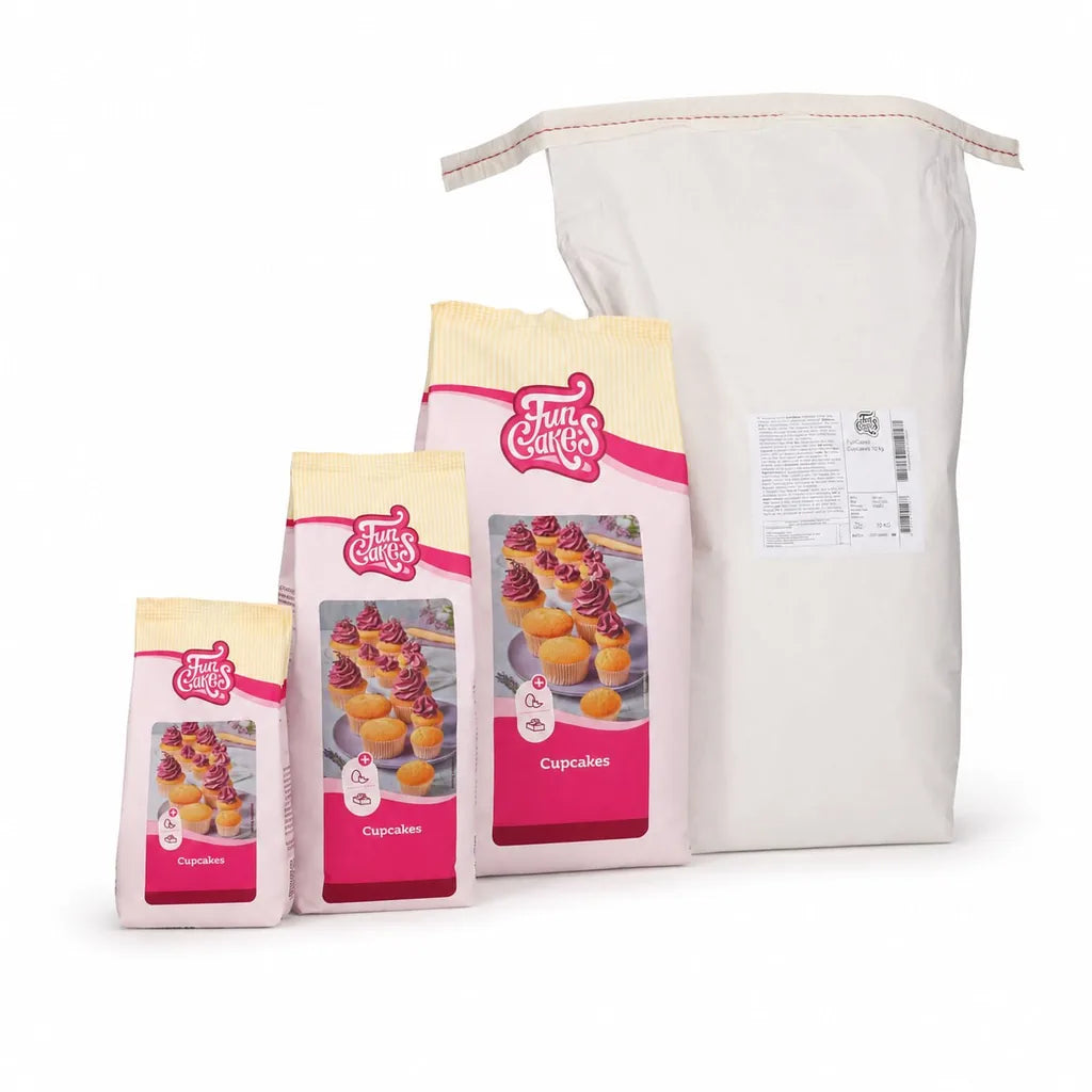 FunCakes kakemiks for cupcakes i 500 g, 1 kg, 4 kg og 10 kg