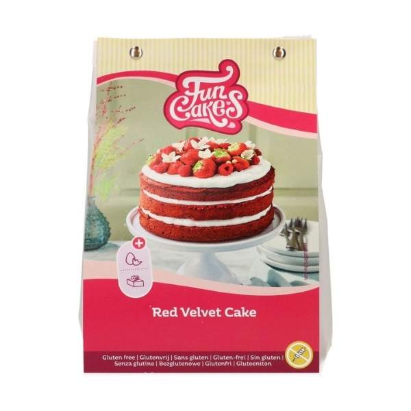 funcakes kakemiks glutenfri red velvet