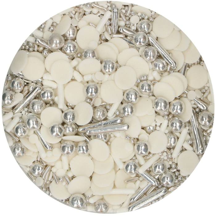funcakes kakestrø medley silver chic