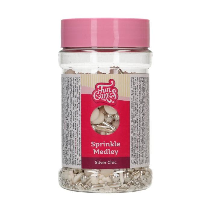 FunCakes Kakestrø Medley -Silver Chic- 180g