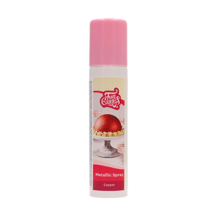funcakes metallic spiselig fargespray kobber