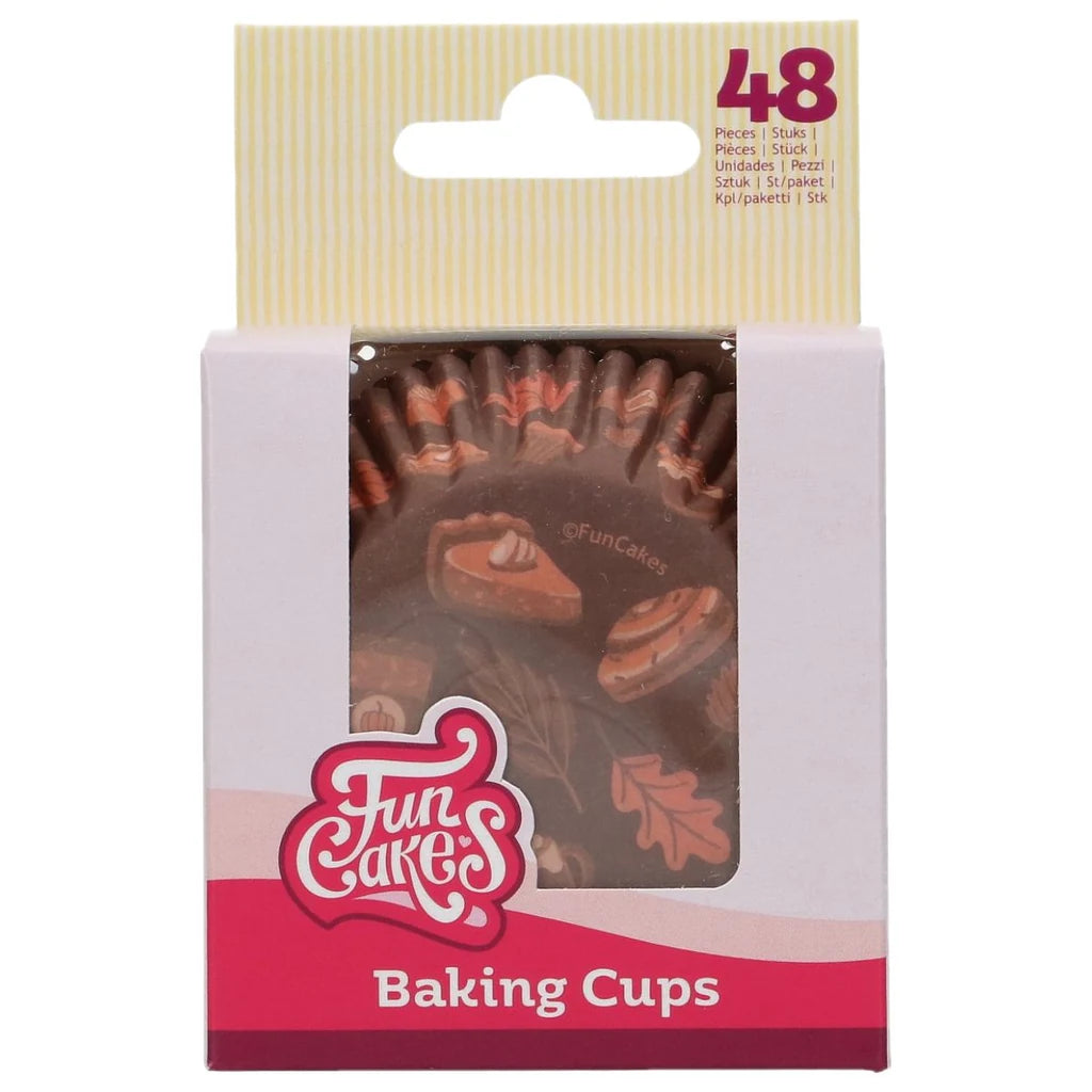 FunCakes muffinsformer Cozy Fall, pakke med 48 stk
