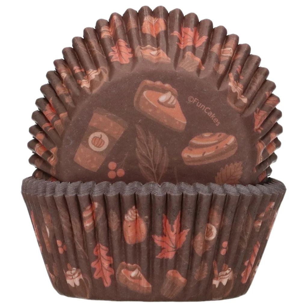 FunCakes Cozy Fall muffinsformer med høstmotiver sett fra siden