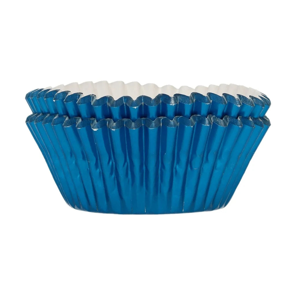 FunCakes muffinsform i blå folie sett fra siden