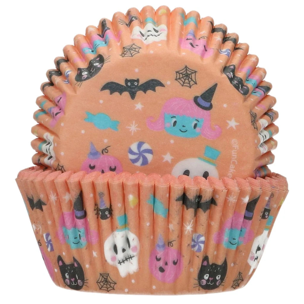 FunCakes Sweet Monsters muffinsformer med fargerike monstre sett fra siden