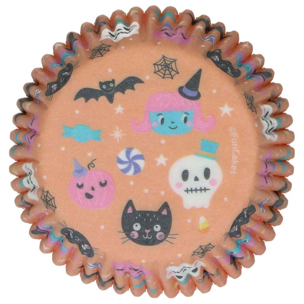 FunCakes Sweet Monsters muffinsform med Halloween-motiver sett ovenfra