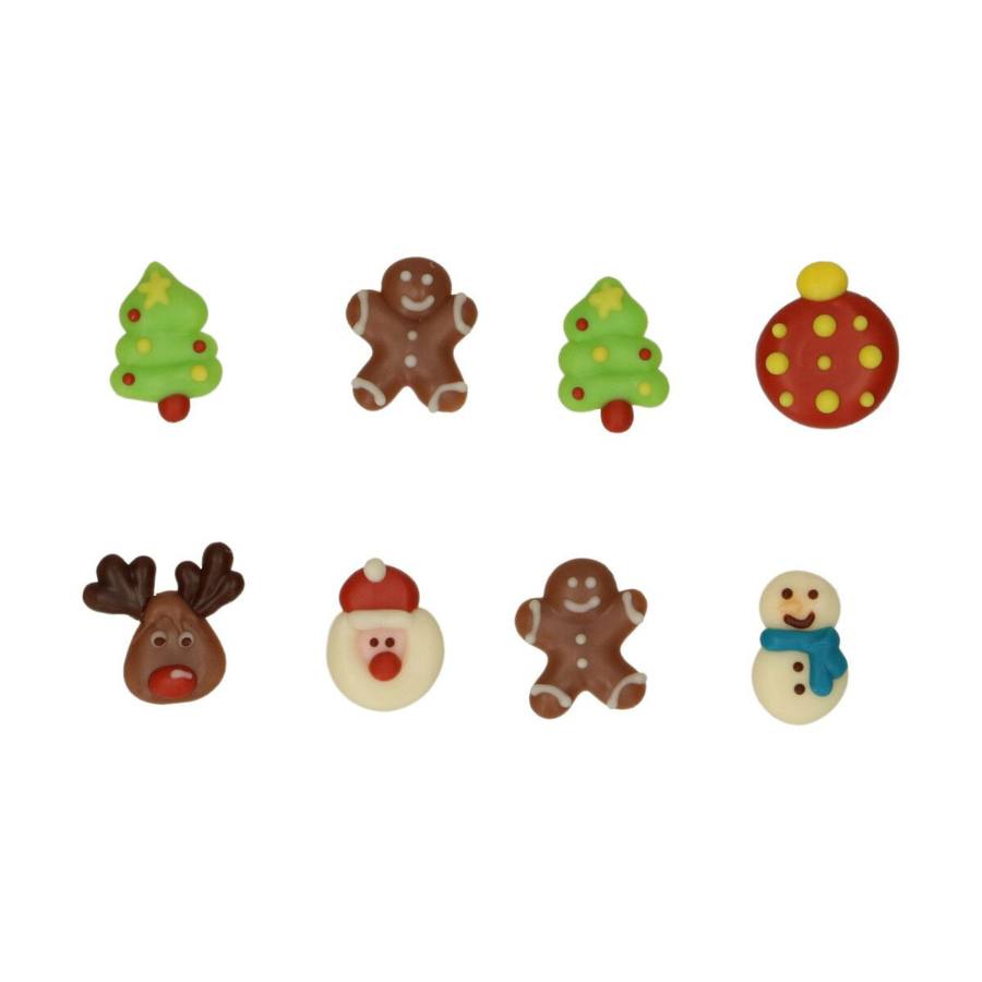 funcakes sjokolade dekorasjoner fargerik jul