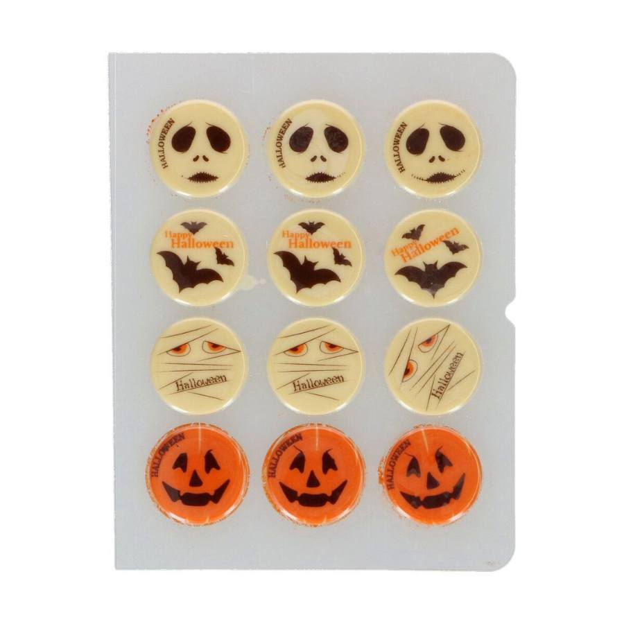FunCakes Sjokolade Dekorasjoner Halloween Ø3,8cm pk/12 (B.F. 30.06.2026)