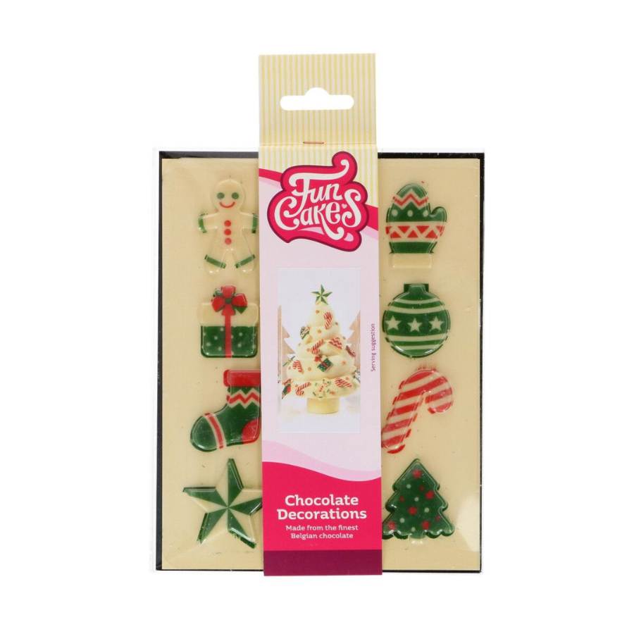 uncakes sjokolade dekorasjoner julefigurer