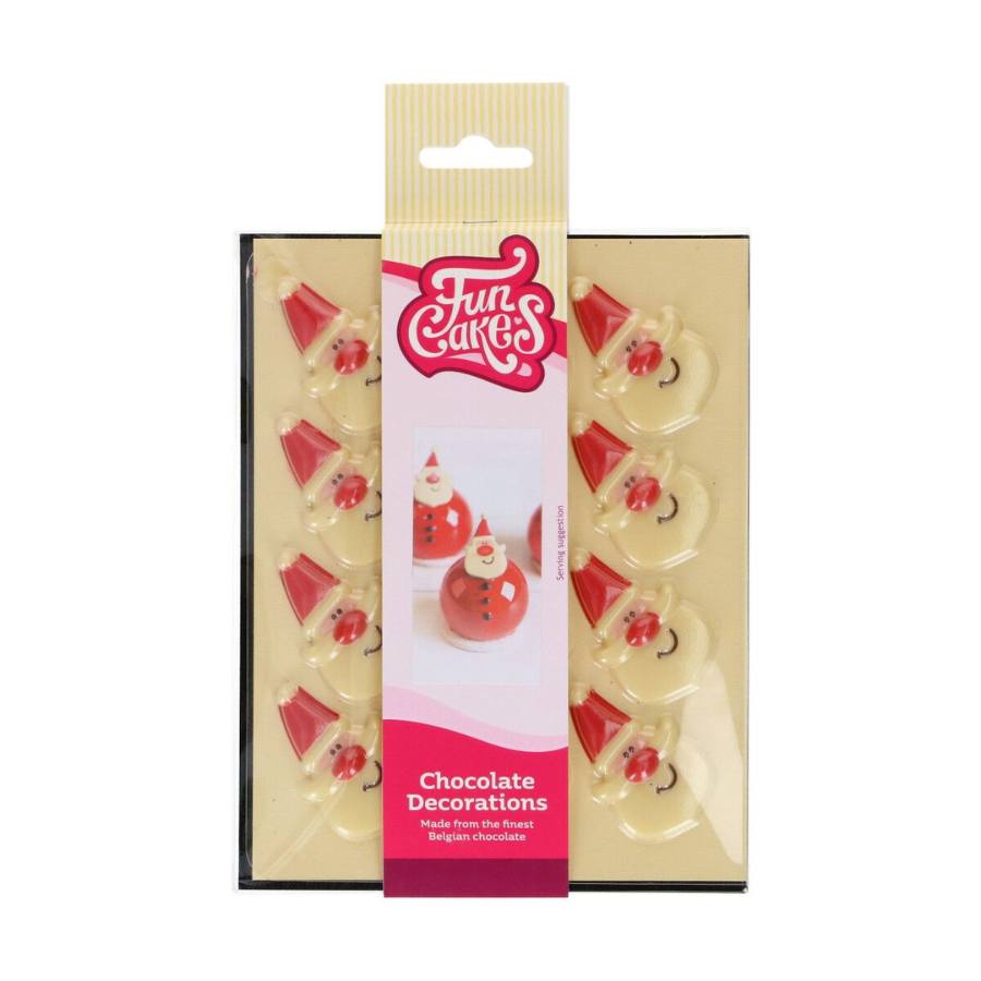 funcakes sjokolade dekorasjoner julenisse