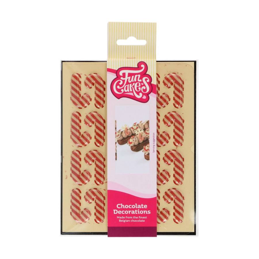 funcakes sjokolade dekorasjoner sukkerstenger