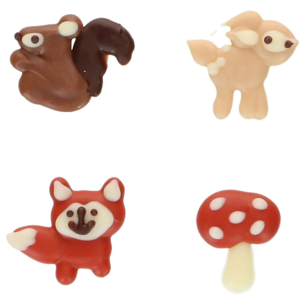Skogsdyr og sopp i belgisk sjokolade fra FunCakes