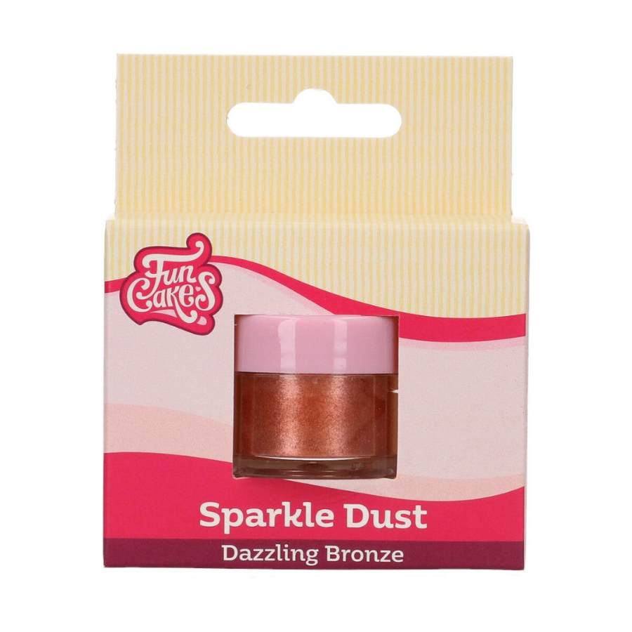 funcakes spiselig glitter shimmer i bronse