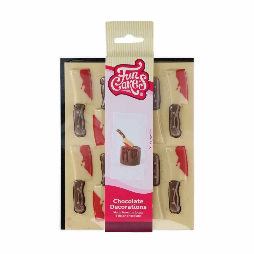 FunCakes Spiselig kakepynt Halloween -Blodige kniver- pk/10