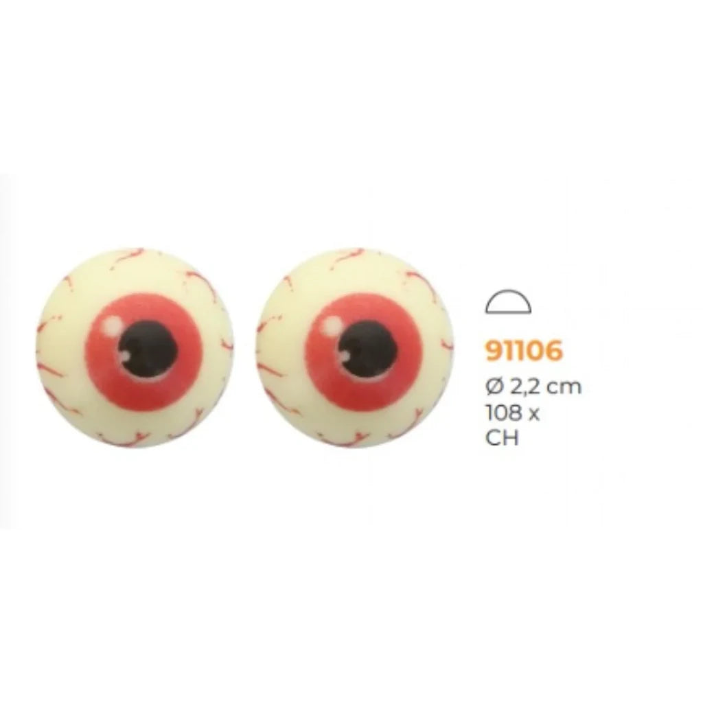 FunCakes Spiselig kakepynt Halloween -Blodige øyne- pk/25 – produktbilde 3