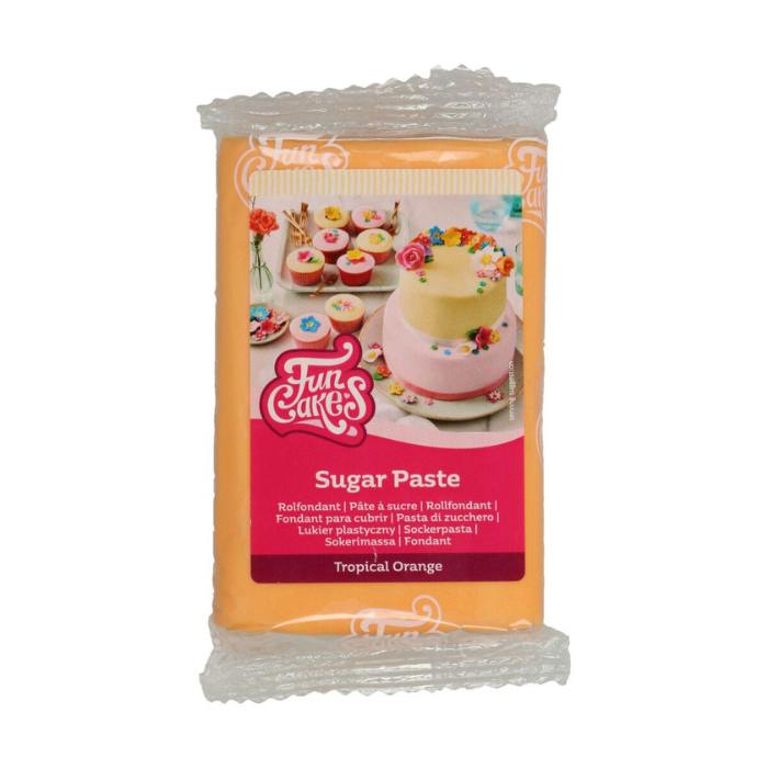funcakes tropisk oransje fondant