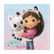 Gabby’s Dollhouse The Movie serviett med Gabby og Pandy Paws