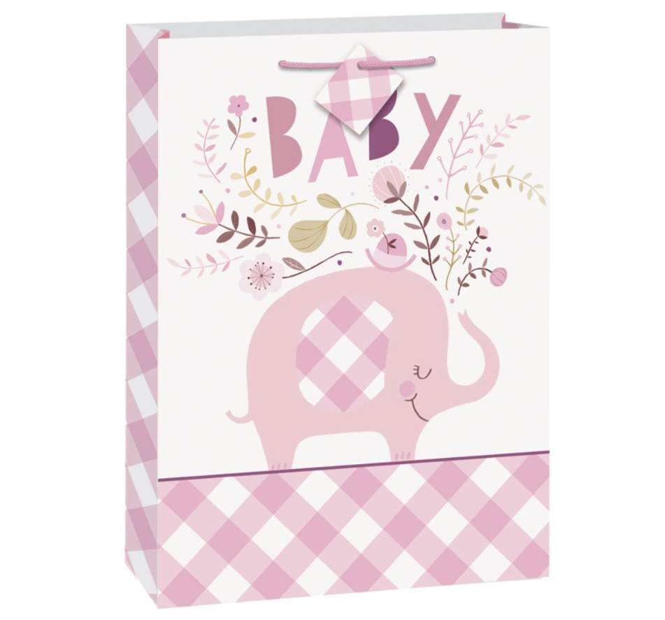 gavepose rosa elefant