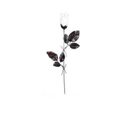 glanset hvit med bloddråper blomst til halloween